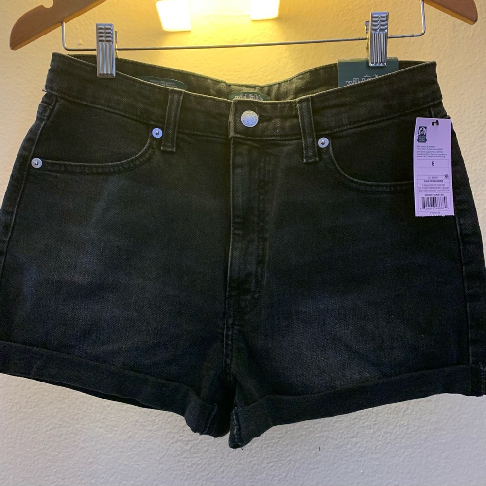 Wild Fable Women's Black Denim Shorts
